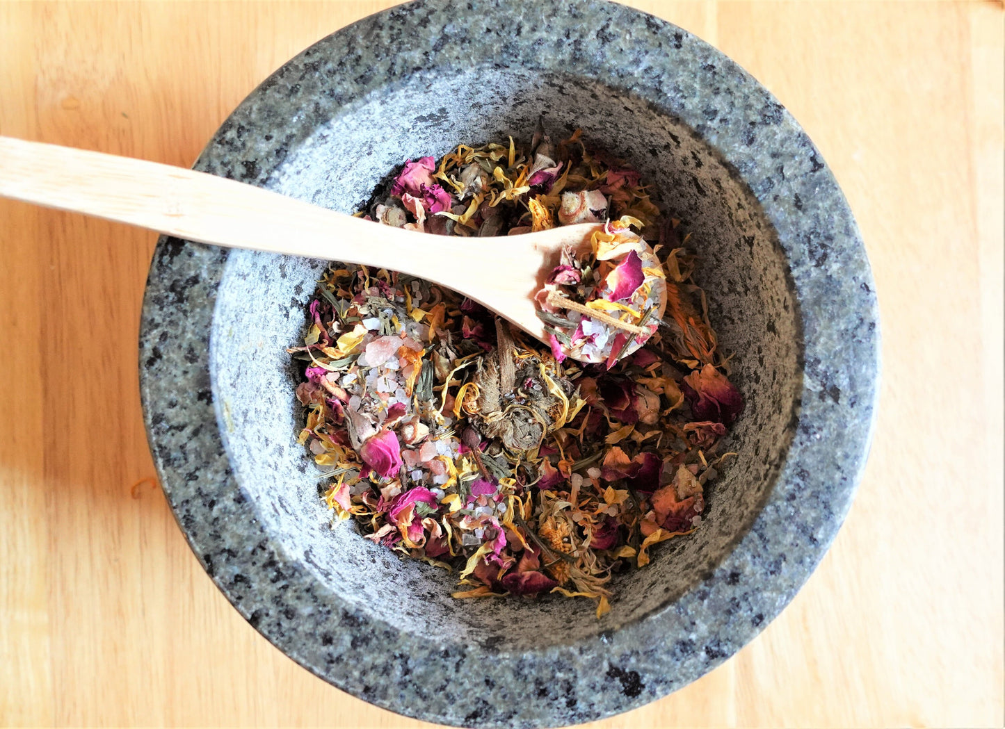 Beautiful and Smooth Herbal Bath Tea and Salt